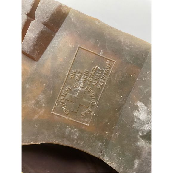 Dr. Martens Steel Toe Air Wave Brown Leather Boots10 Oil Resistant Cushioned Sol - Picture 6 of 14